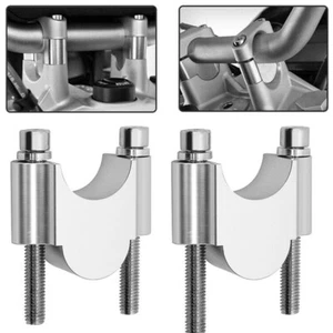 1 Pair 28mm Motorcycle Handlebar Handle Bar Riser Mount Clamp Fit For Dirt Bike - Picture 1 of 12