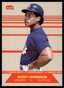1987 Fleer Rickey Henderson #4
