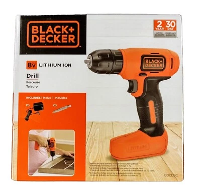 BLACK+DECKER BDCD8C 8V Max Cordless Lithium Drill - Image 1 of 4