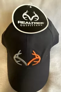 Gorra con logotipo de Realtree para hombre negra naranja gris bordada ajustable - Imagen 1 de 3