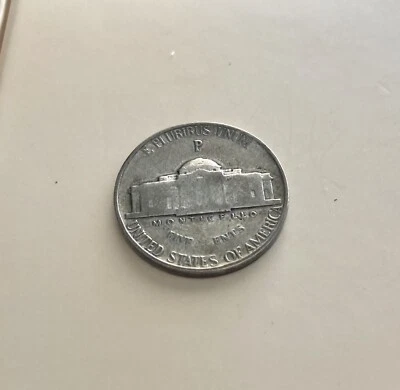 1940 P Jefferson Nickel error raro sin “C” en centavos error  Foto 1 de 2