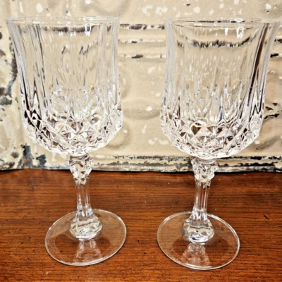 "Juego de 6 copas de vino Cristal D'Arques Durand Crystal Longchamp de 7,25"" de alto" Foto 1 de 4