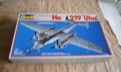 VINTAGE REVELL 1-72 HEINKEL HE219 UHU NUOVO NACHTJAGER CACCIA NOTTURNO SOLDATINI - Immagine 1 di 2