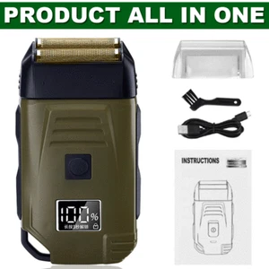 NEW Men's Electric Shaver Trimmer Razor USB Recharge Hair Beard Shaving Machine - Picture 1 of 39