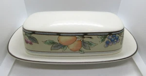 Mikasa Intaglio GARDEN HARVEST/CAC29 *1 Butter Dish* 8" Stoneware - Picture 1 of 5