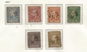 NIEDERLANDE 1867 KÖNIG WILLIAM ALLGEMEIN FEIN GEBRAUCHT GESETZT AUF 50 CENT GOLD - Bild 1 von 2