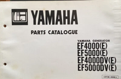 Yamaha genuine-parts book  EF4000 EF5000 GENERATOR . 1984 - Image 1 of 2