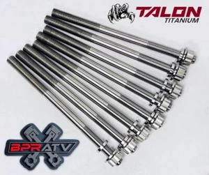 Yamaha YXZ1000R Cylinder Head Studs TITANIUM Heavy Duty Stud Nut Kit Set - Picture 1 of 24