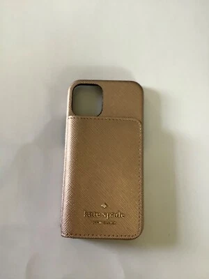 Funda de teléfono con tarjetero Kate Spade New York para iPhone 12 Mini, oro rosa Foto 1 de 2