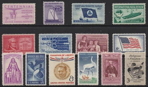 US Postage 1957 Year Set of Commemorative Postage Stamps - Picture 1 of 1