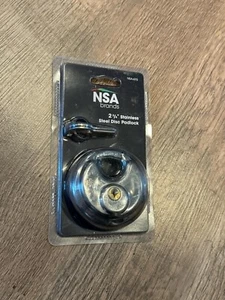 NSA Defense2 Stainless Steel Disc Padlocks 2-3/4" with Two Keys *NEW* - Picture 1 of 3