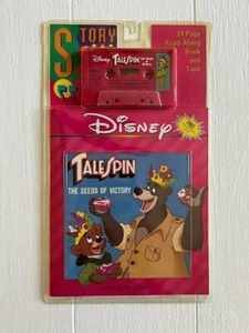 DISNEY Talespin The Seeds of Victory Read Along Book + Cassette Tape NEW Vintage - Imagen 1 de 2