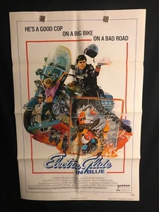 Electra Glide In Blue 1973 One Sheet Movie Poster Robert Blake Cop Motorcycle  - Picture 1 of 1
