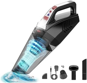 Hihhy Handstaubsauger H-306 – Kabelloser Akku-Staubsauger mit LED-Licht - Bild 1 von 8