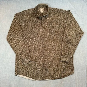 Camisa Woolrich De Colección Para Hombre 2XL Alta Abotonada Geométrica Exterior Manga Larga - Imagen 1 de 9