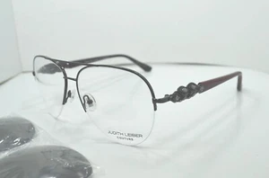 NEW AUTHENTIC JUDITH LEIBER COUTURE PASSION SUN CRIMSON eyeglasses frame - Picture 1 of 6