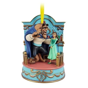 Disney Ornament 2020 Beauty Belle and the Beast Library Musical NWT Music Figure - Picture 1 of 7