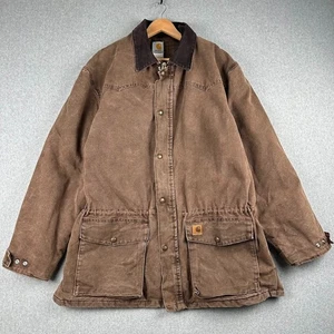 Chaqueta Carhartt De Colección Hombres XL Rancher Tareas Granero Abrigo Manta Forrada Cuello de Cordón - Imagen 1 de 11