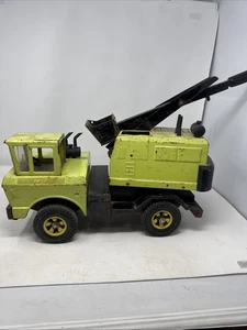 Vintage 1970's Mighty Tonka Lime Green Press Steel Shovel Truck - Picture 1 of 15
