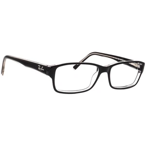 Ray-Ban Eyeglasses RB 5169 2034 Black On Clear Rectangular Frame 54[]16 140 - Picture 1 of 6