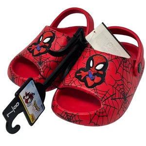 Spider-Man Spidey Amazing Friends rot Netz Clogs Größe 7/8 - Bild 1 von 5