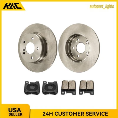 Rotores de disco trasero y pastillas de freno para Mercedes-Benz E300 CLK320 34100 D603 1998 1999 Foto 1 de 4