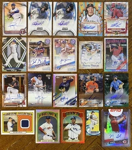 (20) 2000s BASEBALL AUTO SP PATCH #d CARDS DEVERS, BLAKE SNELL, MARTE, COLE READ - Picture 1 of 21