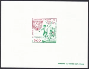 St. Pierre & Miquelon Sc571 Basque Sports, Deluxe Proof - Picture 1 of 1