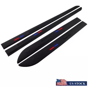 UNIVERSAL 4Pcs Side Skirt Door Side Line Sill Garnish Body Molding Trim Cover US - Bild 1 von 14