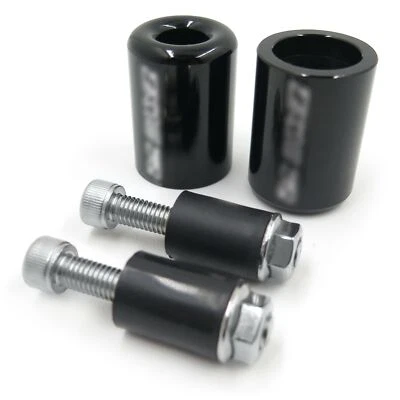 Kit deslizante de extremo de barra NEGRO de goma para Kawasaki 2006-07 Ninja ZX-10R ZX10R Foto 1 de 4