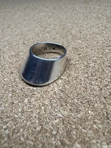 Modernist Tone Vigeland Norwegian Norway Sterling Silver Abstract Domed Ring - Picture 1 of 18