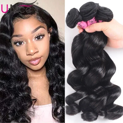 Paquetes de extensiones de cabello humano ondulado suelto camboyano UNICE HAIR tejidos de cabello virgen Foto 1 de 4