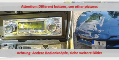 für Chevrolet Corvette C3 1977 1978 Oldtimer Auto Radio DAB+ UKW Bluetooth AUX - Bild 1 von 4