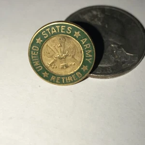 US Army Retired small Hat or Lapel Collectors Pin D-22 On Back - Picture 1 of 2