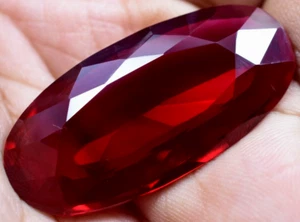 Natural 55.40 Ct Huge Blood Red Ruby Mozambique GGL Certified Loose Gemstone - Picture 1 of 10