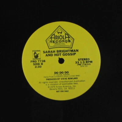 SARAH BRIGHTMAN & HOT GOSSIP: i lost my heart to a starship trooper / do do do A - Image 1 of 2