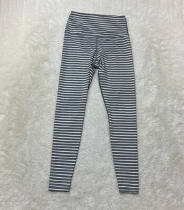 Scorpio Sol Womens Size XS Gray White Striped Athletic High Waist Leggings - Imagen 1 de 10