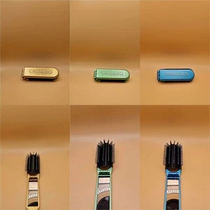Portable Folding Hair Brush with Mirror - Compact Handbag Pocket & Travel Size - Picture 1 of 28