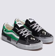 Vans Stressed Check Reconstruct SK8-Low Skate Sneakers Green VN0009QSYJ7 US 4-13