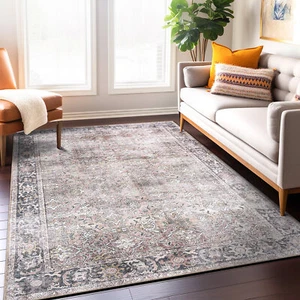 Rugshop Living Room Rugs Vintage Distressed Machine Washable Non Slip Rugs 8x10 - Picture 1 of 10