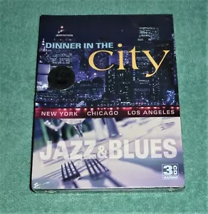 "STILL SEALED" 3 x CD by VARIOUS JAZZ & BLUES ARTISTS "DINNER IN THE CITY"(2005) - Picture 1 of 3