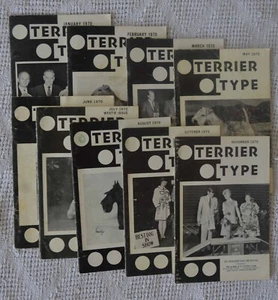 (9) 1970 ISSUES TT TERRIER TYPE BOOKS/MAGS w/WESTIE EDITION+WELCH SCOTTIES++ - Foto 1 di 16