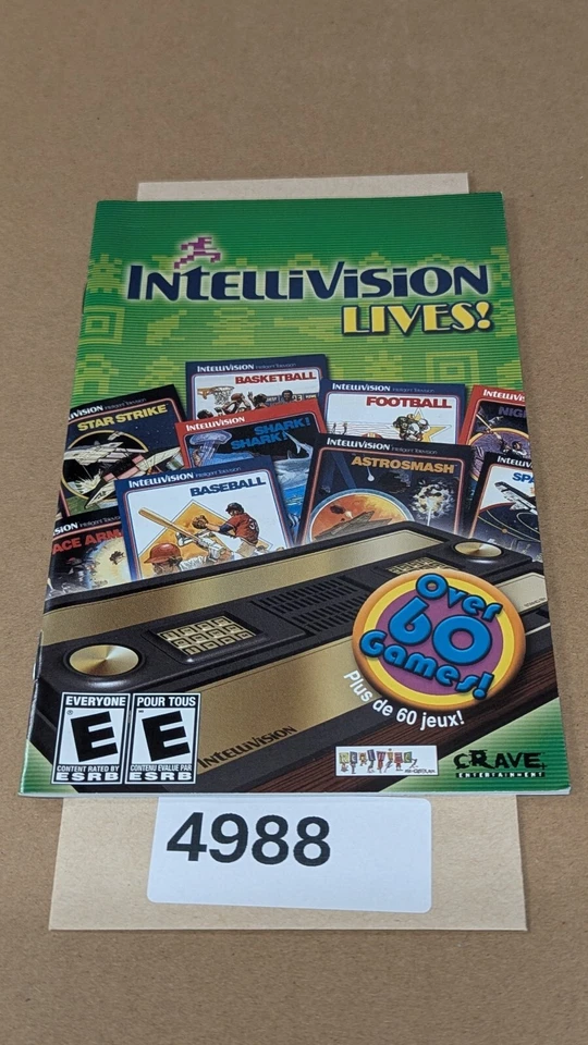 Intellivision Lives - PS2 - Manual Only **NO GAME! - Image 1 of 1