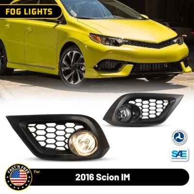 Par de luces antiniebla con interruptor + kit de cableado para Toyota Corolla Scion iM 2016-2018 Foto 1 de 4