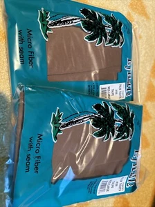 2 PACKUNGEN Palm Mikrofaser Strumpfhosen, Nummer 100 Größe Medium/Large Farbe TAUPE - Bild 1 von 4