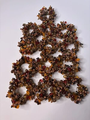 Candle Napkin Rings Amber Fall Berry 3.5"D Artificial Floral Set of 13 - Image 1 of 4