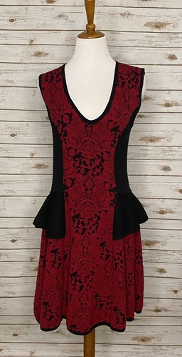 VALENTINO Abito Valentina Shah 100% lana peplum taglia XL