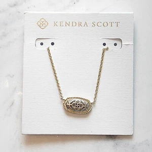 Kendra Scott Elisa Filigree Pendant Necklace in Gold and Rhodium Plated - Picture 1 of 1