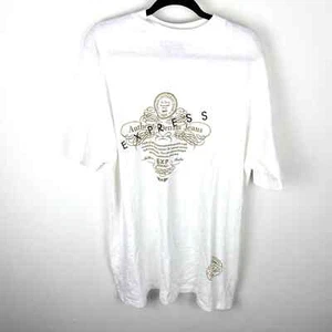 Vintage Deadstock EXP Express Jeans White T-Shirt One Size USA - Bild 1 von 7
