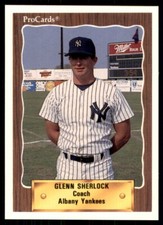1990 ProCards Glenn Sherlock Albany-Colonie Yankees #1183